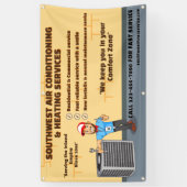 Airconditioning Verwarming HVAC Winkel aanpassen Spandoek (Verticaal)