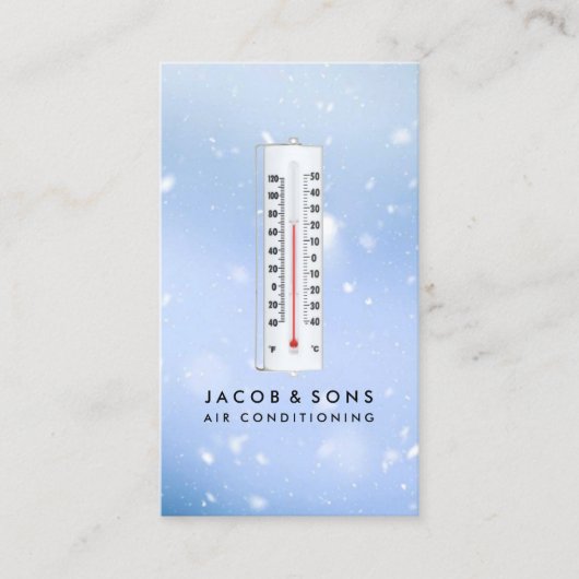 Airconditioning Verwarming Koelend Visitekaartje (Voorkant)