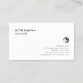 Airconditioning Verwarming Koelhuis Icoon Visitekaartje (Achterkant)