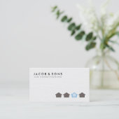 Airconditioning Verwarming Koelhuis Icoon Visitekaartje (Staand voorkant)