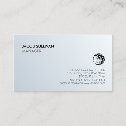 Airconditioning Verwarming Koeling Sneeuwvlok Icoo Visitekaartje (Voorkant)