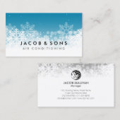 Airconditioning Verwarming Koeling Sneeuwvlokken Visitekaartje (Voorkant / Achterkant)