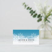 Airconditioning Verwarming Koeling Sneeuwvlokken Visitekaartje (Staand voorkant)