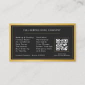 Airconditioning & Verwarming Tech QR-code Visitekaartje (Achterkant)