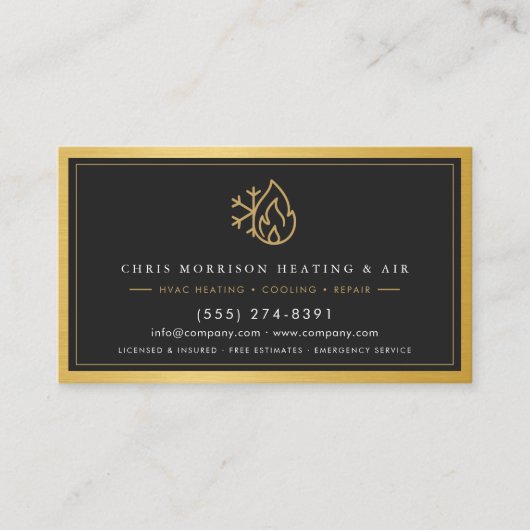 Airconditioning & Verwarming Tech QR-code Visitekaartje (Voorkant)