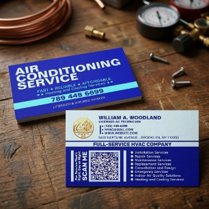 Airconditioning & Verwarmingsdiensten Beste Blau Visitekaartje