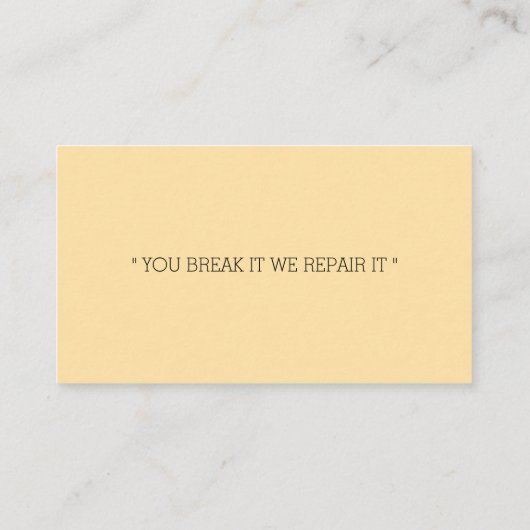 "AIRCONDITIONINGTECHNICUS" VISITEKAARTJE (Achterkant)