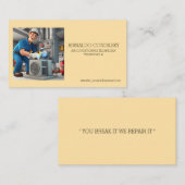 "AIRCONDITIONINGTECHNICUS" VISITEKAARTJE (Voorkant / Achterkant)