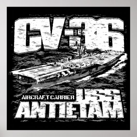 Aircraft carrier Antietam Poster (Voorkant)