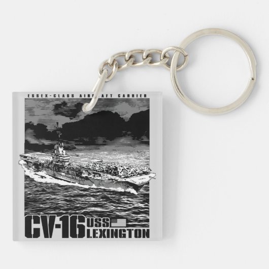 Aircraft carrier CV-16 Sleutelhanger (Achterkant)