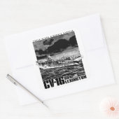 Aircraft carrier CV-16 Vierkante Sticker (Envelop)