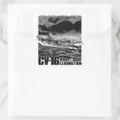Aircraft carrier CV-16 Vierkante Sticker (Tas)