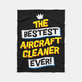 Aircraft Cleaner, Funny Job Occupation Fleece Deken (Voorkant)