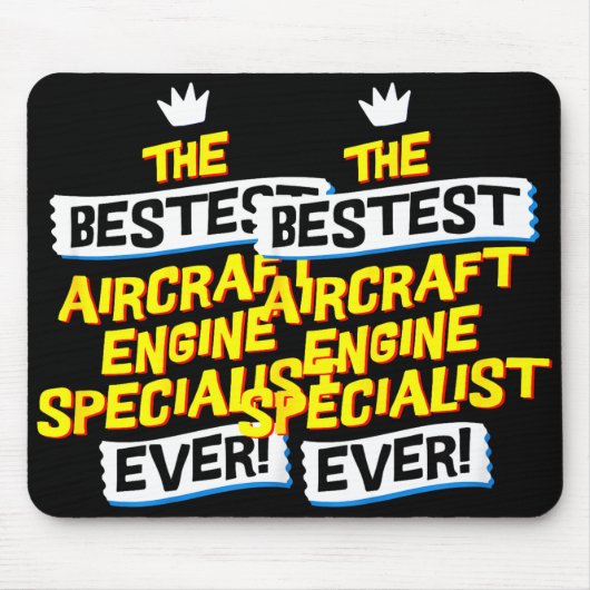 Aircraft Engine Specialist, Funny Job Occupation Muismat (Voorkant)