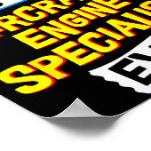 Aircraft Engine Specialist, Funny Job Occupation  Poster (Hoek)