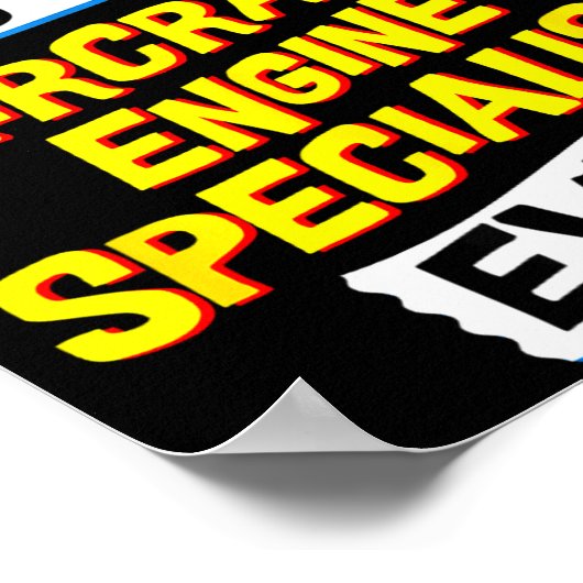 Aircraft Engine Specialist, Funny Job Occupation  Poster (Hoek)