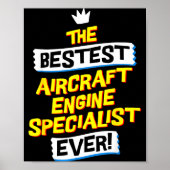 Aircraft Engine Specialist, Funny Job Occupation  Poster (Voorkant)