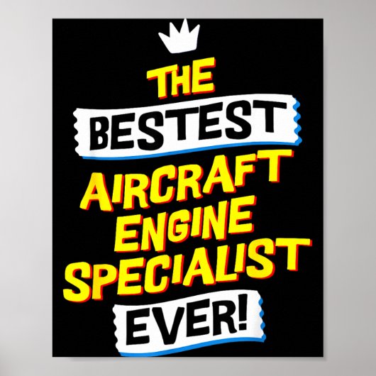 Aircraft Engine Specialist, Funny Job Occupation  Poster (Voorkant)