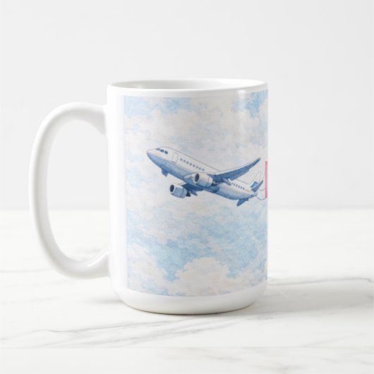 Aircraft flying Mug for Thank you Pilot Koffiemok (Links)