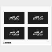 Aircraft Mechanic Evolution Funny of Men Rechthoekige Sticker (Vel)