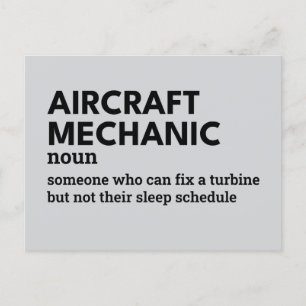 Aircraft Mechanic – Humorous Definition Card Feestdagenkaart