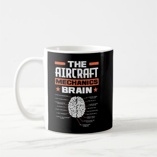 Aircraft Mechanics Brain Aviation Funny Aircraft M Koffiemok (Links)