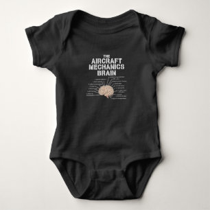 Aircraft Mechanics Brain Aviation Gift Romper