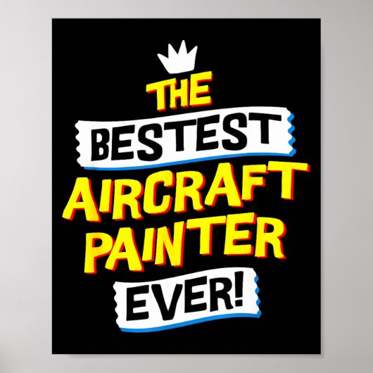 Aircraft Painter, Funny Airplane Paint Job Occupat Poster (Voorkant)