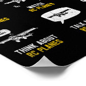 Aircraft Rc Plane Airplane Men Things I Do In My S Poster (Hoek)