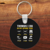 Aircraft Rc Plane Airplane Men Things I Do In My S Sleutelhanger (Voorkant)