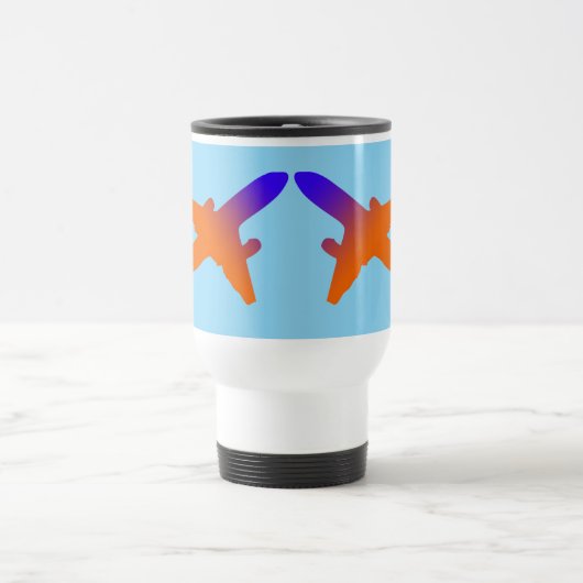 Aircrafts Take Off Travel Mug Reisbeker (Center)