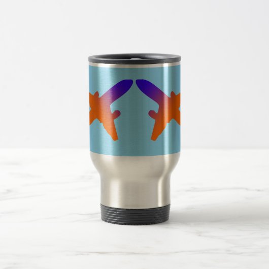 Aircrafts Take Off Travel Mug Reisbeker (Center)