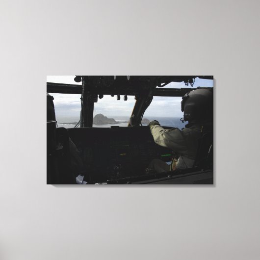 Aircrews naderen Farallon Island Canvas Afdruk (Voorkant)