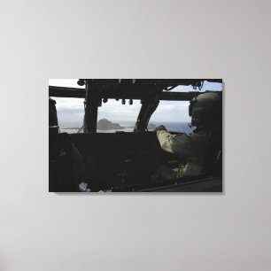 Aircrews naderen Farallon Island Canvas Afdruk