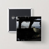 Aircrews naderen Farallon Island Vierkante Button 5,1 Cm (Voorkant /achterkant)