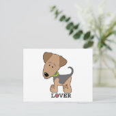 Airdale Lover Briefkaart (Staand voorkant)