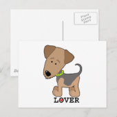 Airdale Lover Briefkaart (Voorkant / Achterkant)