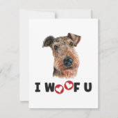 Airdale Terrier Dog I Wof you (Voorkant)