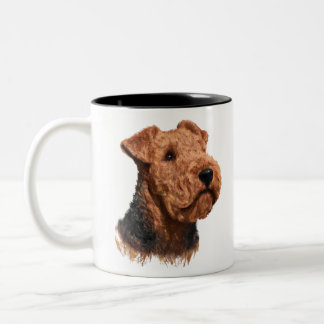 Airdale Terrier Lover Gift Tweekleurige Koffiemok