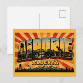Airdrie Alberta Snelgroeiende Voorstad Briefkaart (Voorkant / Achterkant)