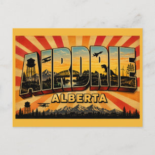 Airdrie Alberta Snelgroeiende Voorstad Briefkaart