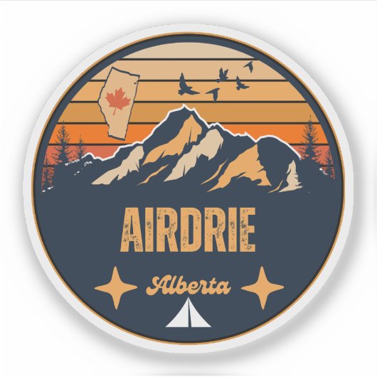 Airdrie, Alberta Sticker (Voorkant)