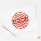 Airdrie City Pride Embleem – Canadese Identiteit Ronde Sticker (Envelop)