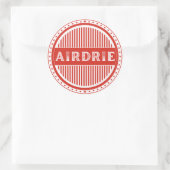 Airdrie City Pride Embleem – Canadese Identiteit Ronde Sticker (Tas)