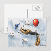 Aire-Balloon Airedale Terrier Briefkaart (Voorkant / Achterkant)