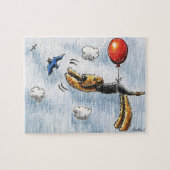 Aire-Balloon Airedale Terrier Legpuzzel (Horizontaal)