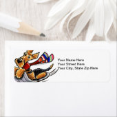 Aire-Sledding Airedale Terrier Etiket (Insitu)