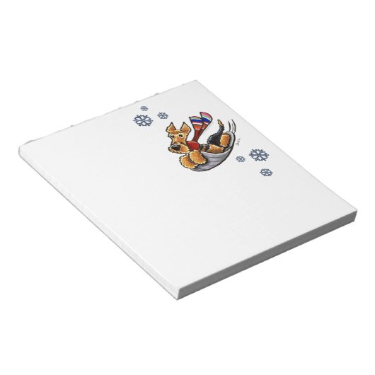 Aire-Sledding Airedale Terrier Notitieblok (Schuin)