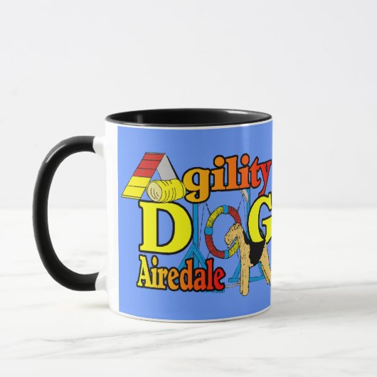 Airedale_Agility Gifts Mok (Links)
