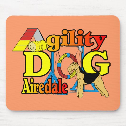 Airedale_Agility Gifts Muismat (Voorkant)